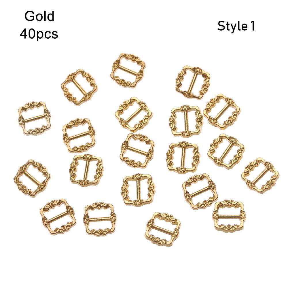 Girls Toys 4 Colors Tri-glide Buckle Doll Bags Accessories Pattern Belt Buttons Diy Dolls Buckles