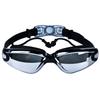 Adult Anti-fog Professional Swimming Goggles with Earplugs Electroplating Silicon Gel Swimming Goggles