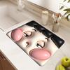 3d Stereoscopic Drain Pad Rubber Dish Drying Mat Super Absorbent Drainer Mats Tableware Bottle Rugs Kitchen Dinnerware Placemat