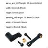28T Servo Arm for RC Car, Steering Linkage, High-performance Aluminum Accessories 1:24 Scale
