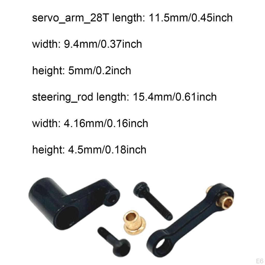 28T Servo Arm for RC Car, Steering Linkage, High-performance Aluminum Accessories 1:24 Scale
