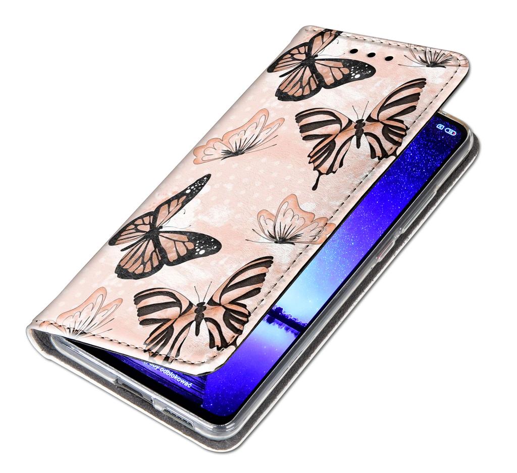 Etui Typu Portfel Do Honor Magic7 Lite - Pokrowiec Bluemoon Nadruk + Szkło 9H