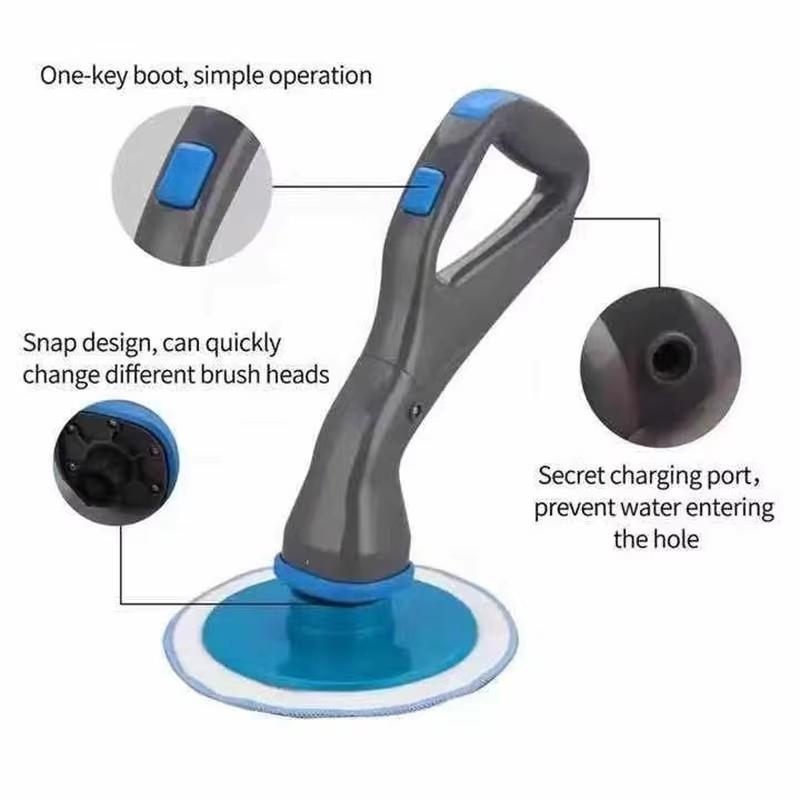 1Pc New Multi-Functional Electric Cleaning Brush Household Cleaning Artifact Hand Held Kitchen Cleaning Brush Wirelessconvenient
