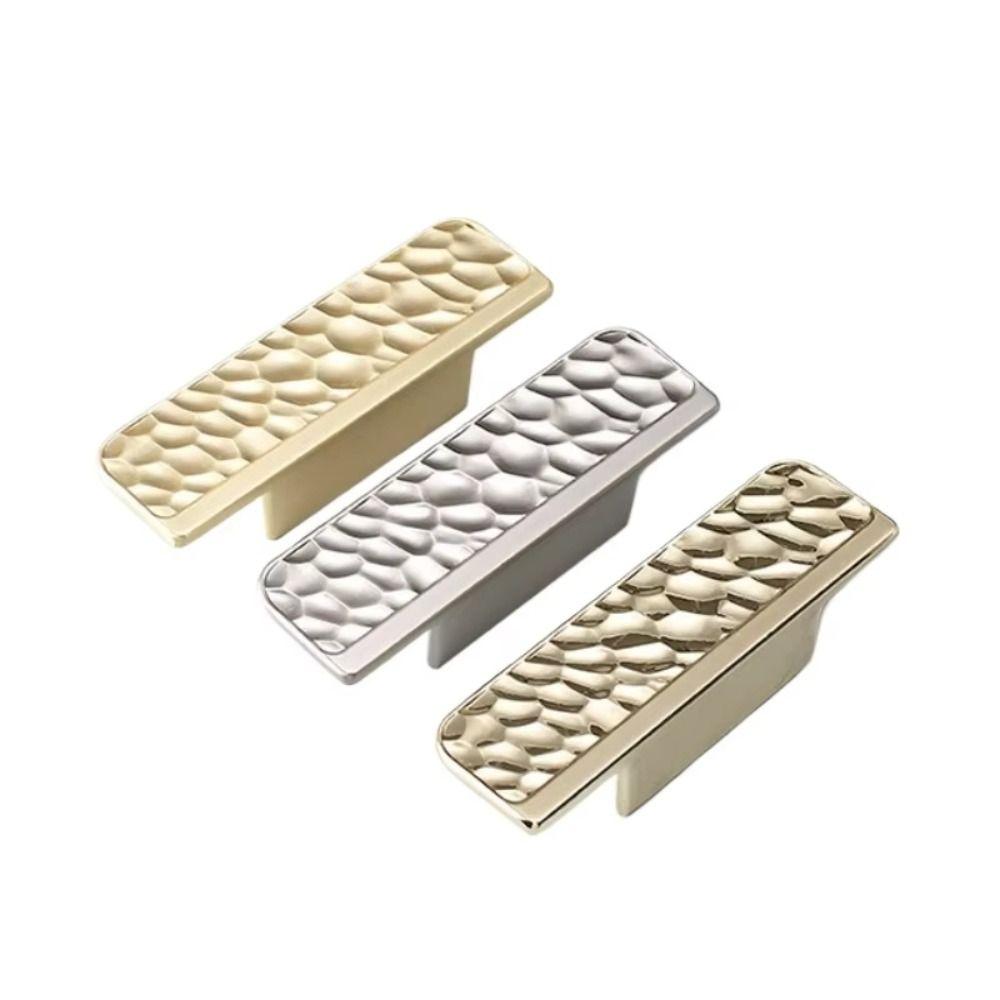 Unique Line Design Push-pull Door Handle Golden Hammer Pattern Cabinet Handle Drawer