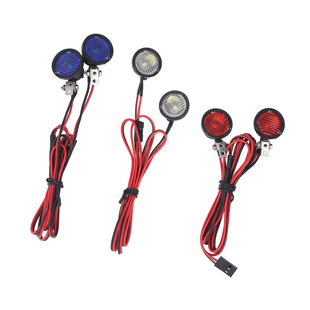 RC Car Front Spotlight for Axial for SCX10 90046 for Redcat 2 LEDs High Brightness RC Headlight for 