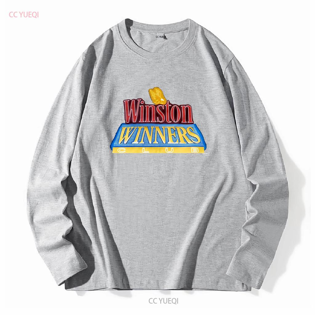Винтажная карманная футболка Winston Cigarettes Winners Club Размер L 1995 года винтаж Стираная с принтом Растянутая дизайнерская одежда