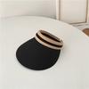 Hua Shaojiang Shuying Empty Top Hat Women's Summer Hat Traveling Seaside Sunscreen Shade Straw Hat Ropless Sun Hat