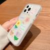 Чехлы для мобильных телефонов iPhone 11 13 15 Pro Max 12 14 Pro Max Чехол для iPhone 16 15 Plus 13 Pro 12 Матовая текстура с рисунком в виде мультяшных цветов