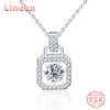 Lindon S925 из стерлингового серебра с муассанитом, роскошное индивидуальное ожерелье с подвеской, женское классическое ожерелье Tide Sugar, полное дикой цепочки на ключицы