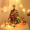 Christmas Tree Light Strings Ribbon Bows Glowing Decorative Lamp Ornament Xmas Home Party Decoration Gift