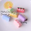 DIY Cream Glue Keychain Pendant: Handmade Resin Cake Roll Simulation Accessory