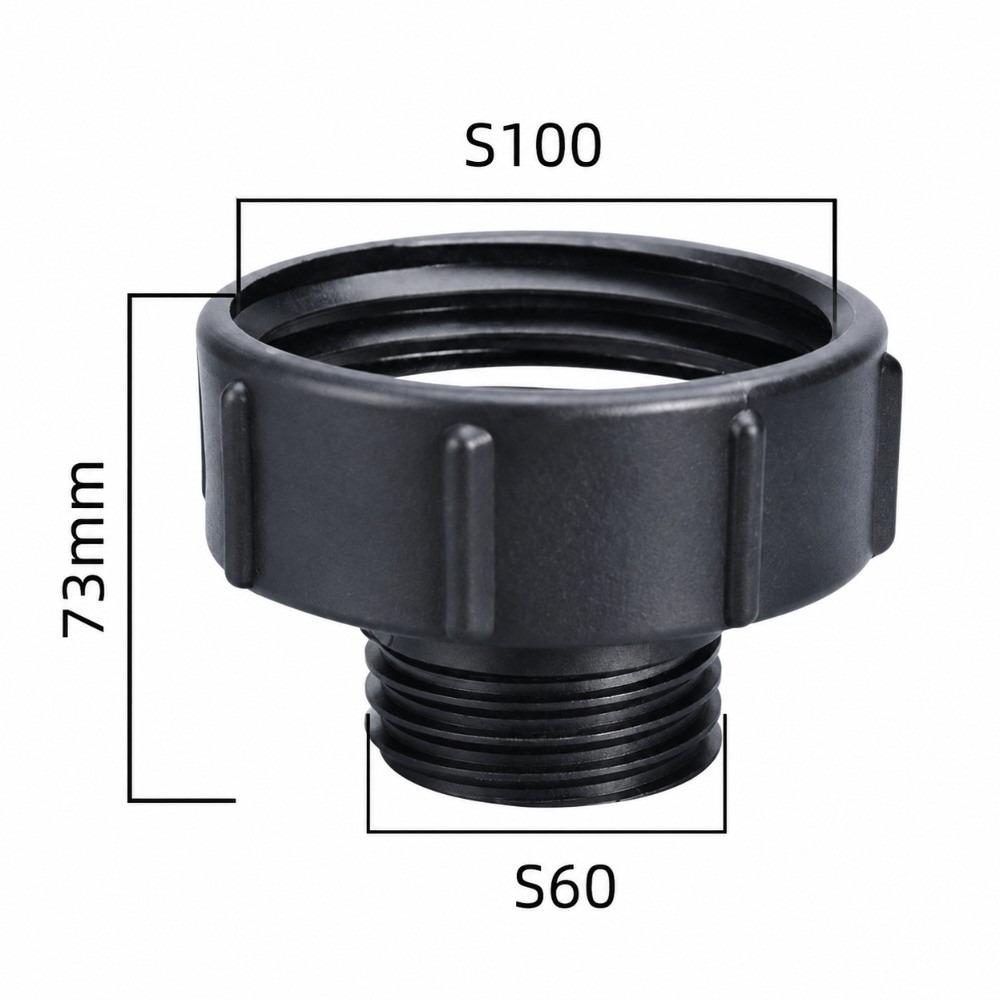 1/2" 3/4" 1" 1.5" 2" Thread Connector Black Barrel Connector IBC Tank Adapter For IBC Water Tank