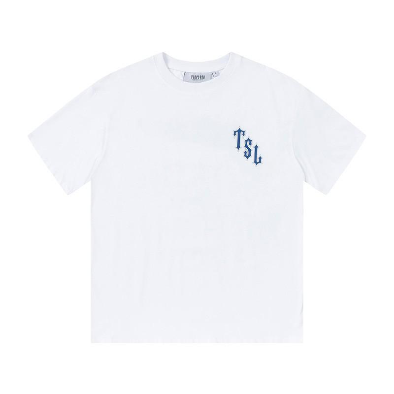 Gradient Letter Tiger Head Print Oversized Streetwear Tee Men Loose Fit Cotton Short Sleeve T-Shirt
