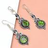 Peridot   Gemstone Pendant Jewelry Set Quartz Necklace 18-20''