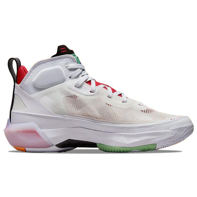 Мужские кроссовки Air Jordan 37 Hare белые светло-серебристые черные DD6958-160