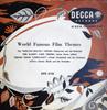7-дюймовая пластинка РАЗНОЕ - Всемирно известные темы из фильмов DFE6126 Decca 1955 UK Pop Б/у