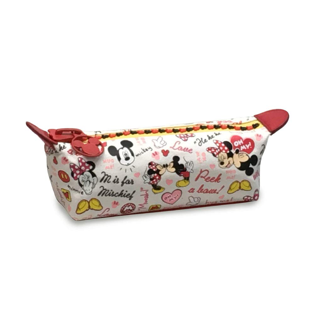 Tenyo Disney Mickey Mouse Pen Pouch M-ZIP Red DMZ-201