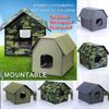 Outdoor Cat House Waterproof Breathable Pet Bed Dog Kennel Stray Cats Shelter