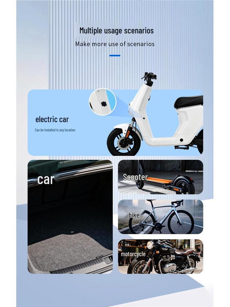 Magnetic GPS Tracker for Cars, Motorcycles, and Bicycles – Rechargeable Anti-theft Positioning Device