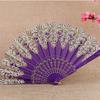 Художественное ремесло подарок китайский стиль складной веер ручной золотой порошок пластиковый веер танец свадебная вечеринка складной веер ручной подарок