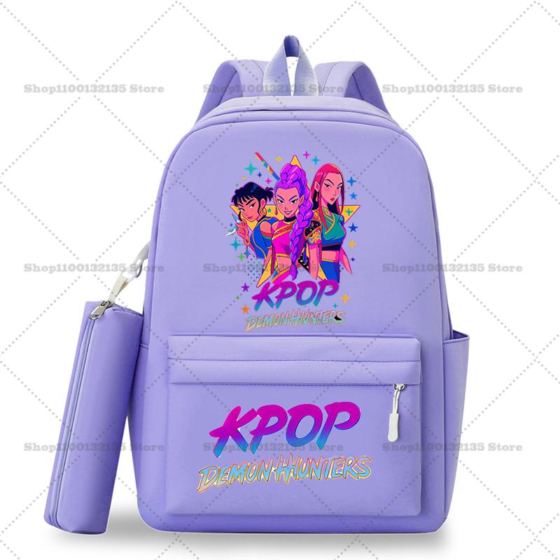 Школьный рюкзак Kpop Охотники на демонов Студенческий Подросток Рюкзак Девочка Повседневный Кавайный Школьная сумка Дорожный рюкзак Mochila Подарок для STEM DIY Набор для сборки 3D