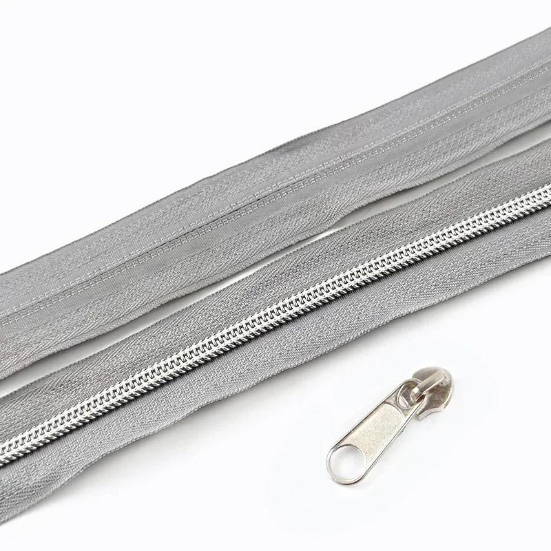 3/5/10 м 5# Нейлоновая тесьма-молния со слайдером Сумки Одежда Ремонт молний Пластиковая спиральная молния DIY Одежда Замена Швейные аксессуары