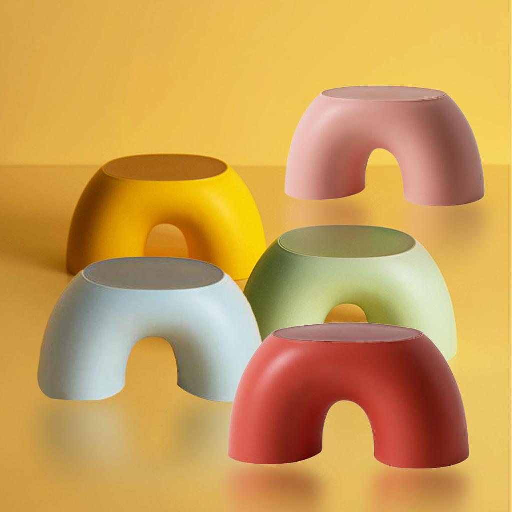 Children Stool Plastic Kids Stool Skid Resistant Footstool Multifunctional Step Stool for Bathroom