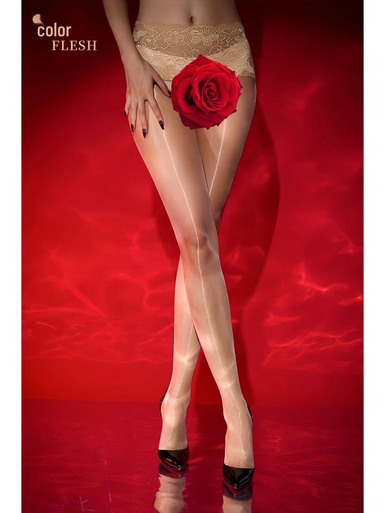 Сицилия Аврора Бесшовные черные кружевные трусики-колготки с завышенной талией - Супертонкие и шелковистые летние чулки