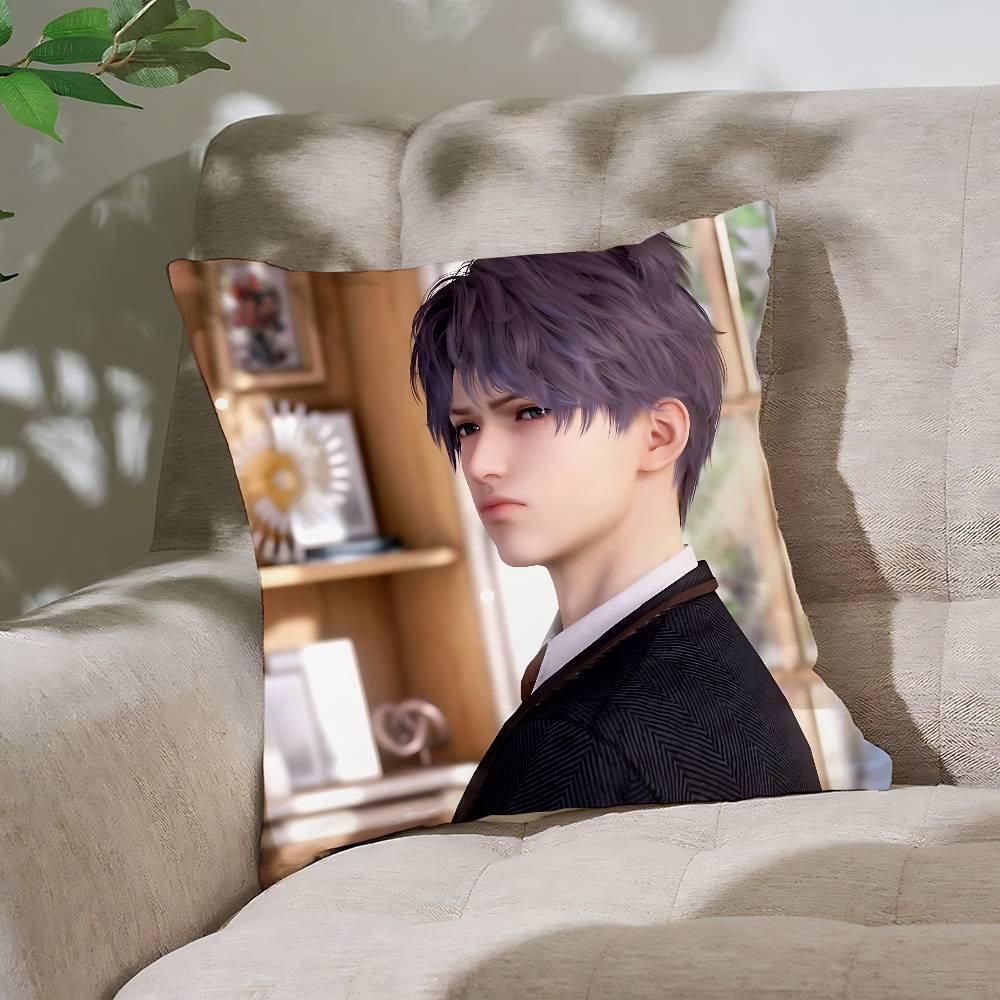 Cute Rafayel Slove And Deep Space Customizable Square Pillowcases Stylish And Soft Perfect For Beds Cars And Sofas