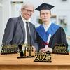 4 шт. Центральные украшения для выпускного стола 2025 года Деревянный знак класса 2025 года