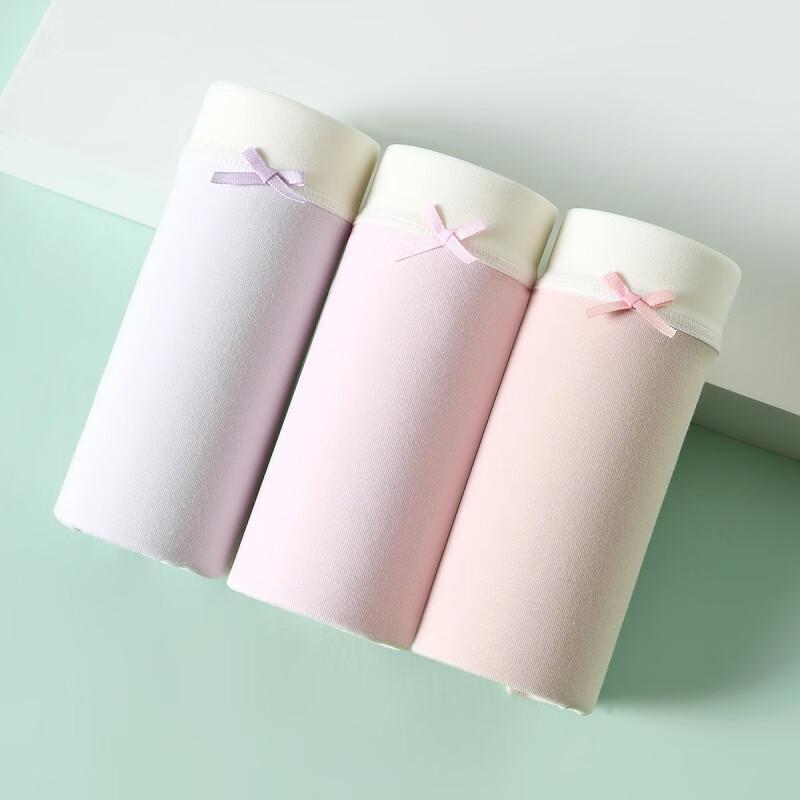 Fenteng Women's 80S Super Soft Cotton Anti-bacterial Boyshort Underwear 3-Pack