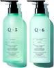 Q+ Qualitas [Уход, гладкий как шелк] Набор шампуня и кондиционера, Эксклюзивно для салонов, Бессиликоновый аминокислотный шампунь, 400 мл/400 г