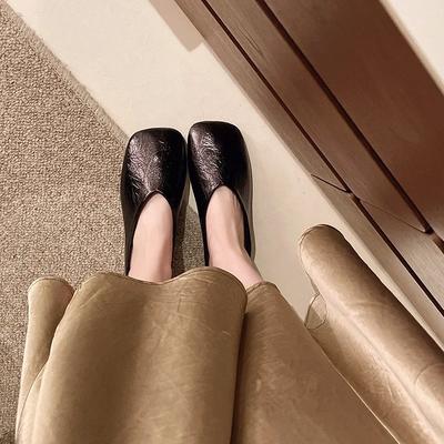 Модные женские модные тапочки на плоской подошве с закрытым носком, квадратным носком, женская обувь, для платья, для повседневной носки, для лета, для ленивых людей, женские тапочки