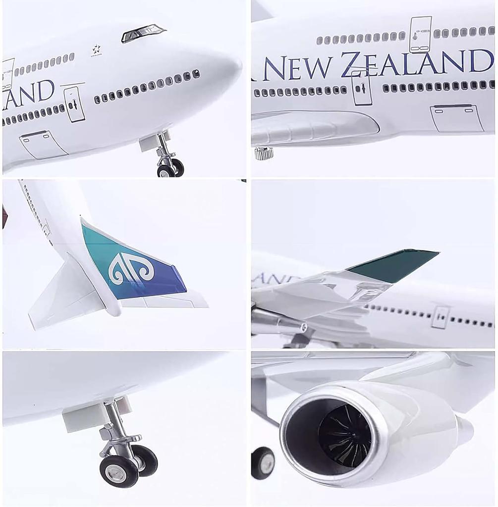 airplane 47cm Air New Zealand B747 1/160 scale Simulation Civil Aviation Aircraft Model With Light and Wheels Collect