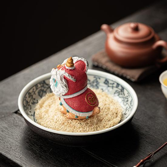 Чайный столик «Чай Льва» Украшение Традиционный Благоприятный Питомец Меняющий Цвет Орнамент для Дизайна Льва Аксессуар Национальной Культуры