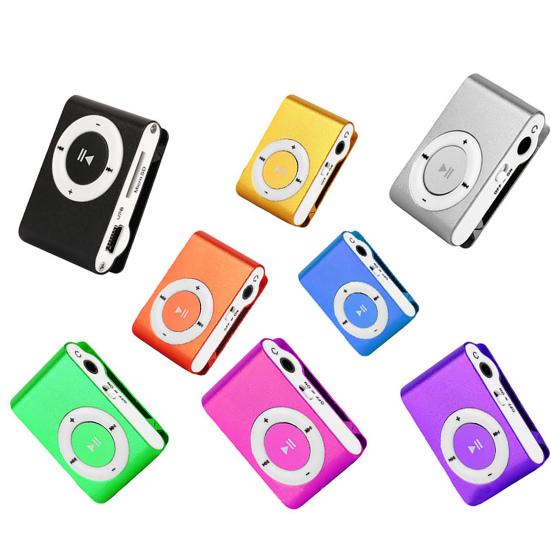 Мини MP3-плеер Портативный слот для карт TF Металлический зажим USB Спорт Цифровой музыкальный Walkman для бега
