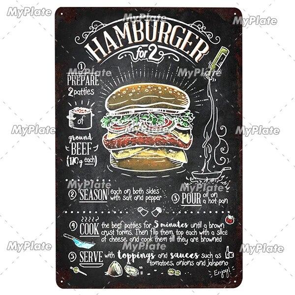 Foods Fruit Vintage Metal Sign Tin Sign Vintage Cafe Decoration Plaque Home Wall Decor Bar Sign Home Decor Poster Drop Shipping