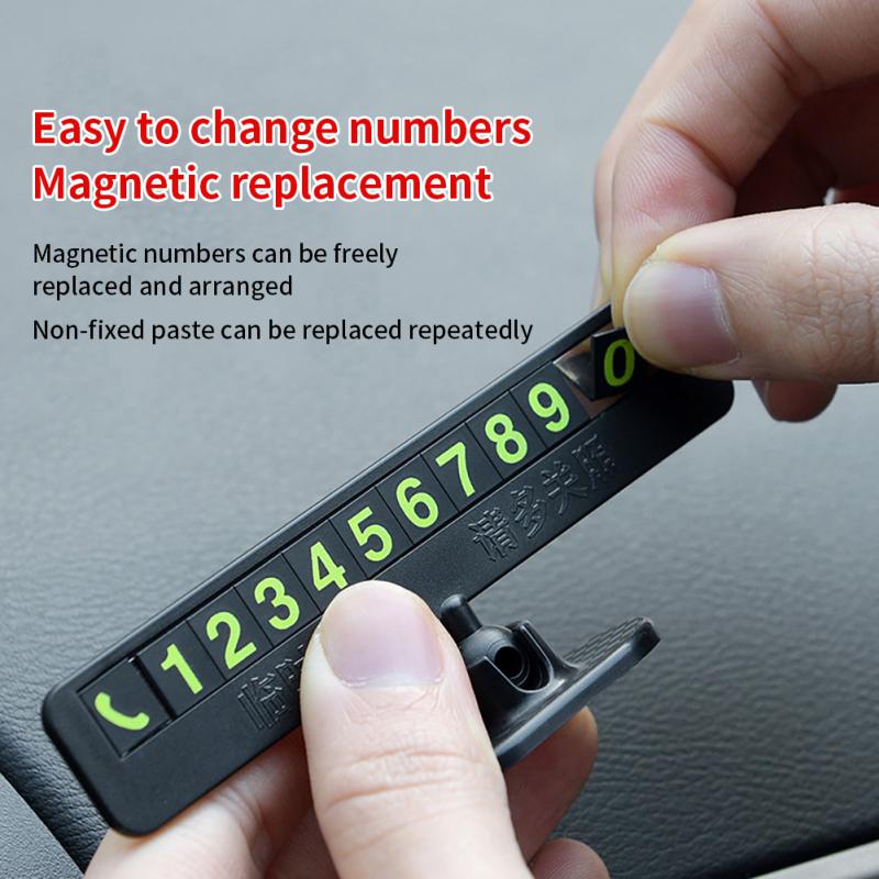 Временная карта парковки автомобиля Номер телефона Карточка с номером телефона Парковка Остановка Аксессуары для автомобиля Поддержка Прямая поставка