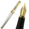 Jinhao 1200 Металлический Золотая Сетка Корпус Клипса-Дракон Широкое Перо 0.7мм Перьевая Ручка Офис Школа Письмо Подарок Аксессуар для Ручки