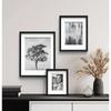 Рамка для фотографий 8x10 из черного дерева с двойным паспарту для фотографий 5x7, настенная, настольная, прочная, элегантный дизайн Airfloat, простая в использовании