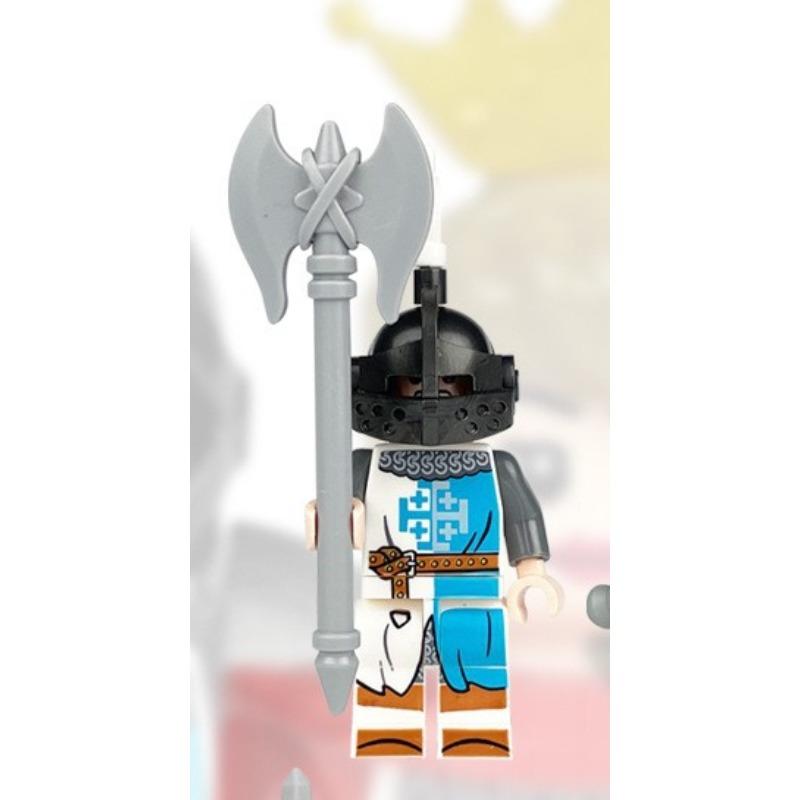 Medieval Black Eagle Knight Soldier Doll Building Blocks