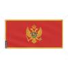 Bannière Drapeau - - Montenégro - 6 Oillets - Прочный полиэстер - Числовое впечатление