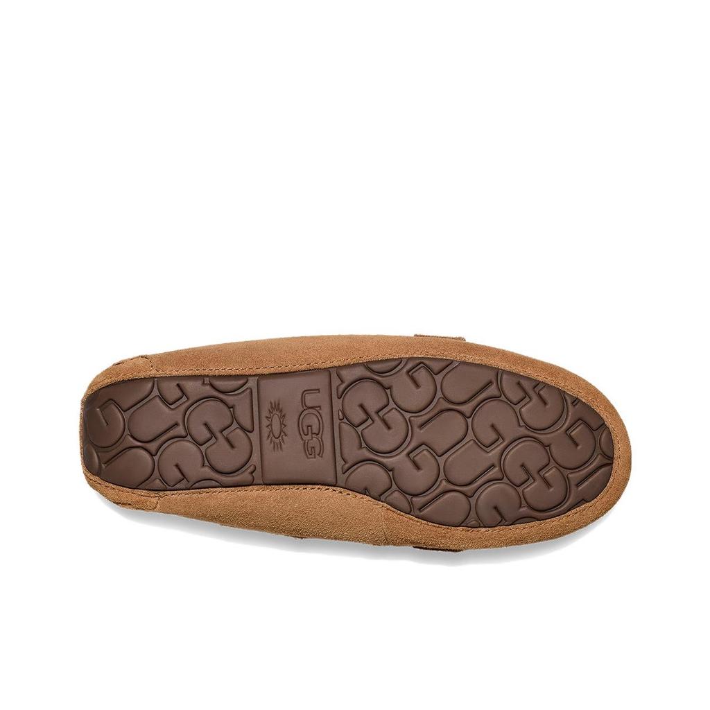 UGG Кожа спилка коровы Удобные Теплые Повседневные лоферы для 通勤 Женские лоферы Коричневый 1166891-CHE