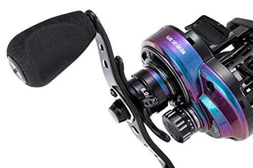 AbuGarcia REVO ULTRACAST BF8-L Левосторонняя карбоновая рукоятка, оснащенная шпулей Bait Finesse, совместимой с солью, сверхвысокой передачей