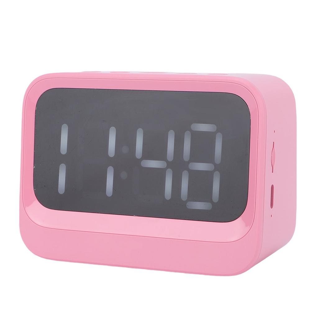 Цифровые часы с беспроводным динамиком, светодиодным дисплеем, перезаряжаемый будильник с MP3-плеером для спящих