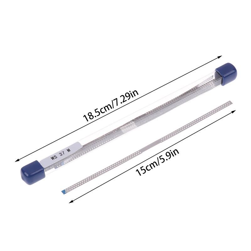 10Pc/Box Dental Diamond Polishing Strip With Hole Sanding Double Sides Surface Polishing Teeth Materials