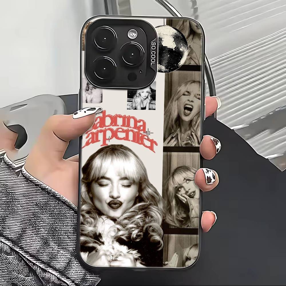 S-Сабрина C-Карпентер Певица Чехол для телефона Для iPhone 17,16,15,14,13,12,11 Plus,Pro Max,XS,Разноцветный Серебристый Черный Чехол