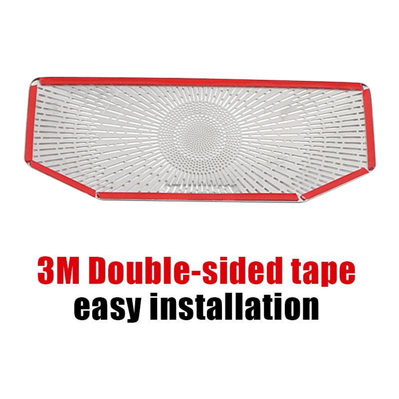 Нержавеющая передняя лампа для чтения автомобиля, аудиодинамик, твитер, крышка динамика, наклейка для Toyota RAV4 XA50 2019-2021 2022 2023 2024 Hybrid