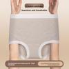 Женские трусы большого размера из чистого хлопка на весну и осень, антибактериальные, с высокой талией, высокой эластичностью, для поддержки живота, для беременных