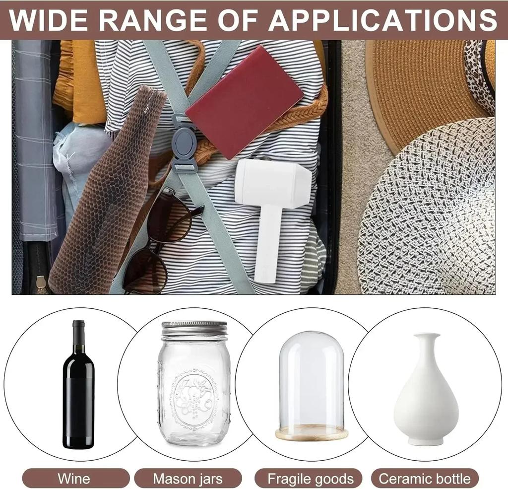 Защитные рукава для винных бутылок из сотовой бумаги, 16 шт. Многоразовые рукава для стеклянных бутылок для ликера для авиаперелетов, транспортировки